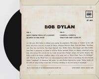 BOB DYLAN Dylan EP Vinyl Record 7 Inch CBS 1965.